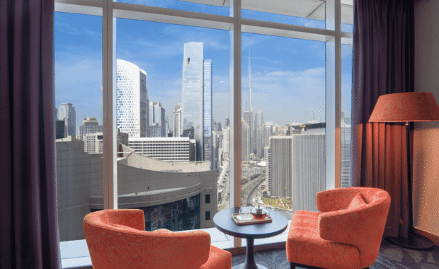 Deluxe Burj Khalifa View Room in Business Bay Dubai